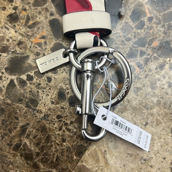 Coach Red and White Cherry Keychain - Picture 4 of 5